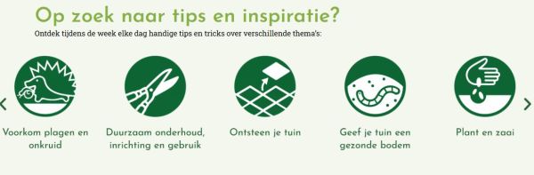 Week van de groene tuin. 4 t/m 11 april